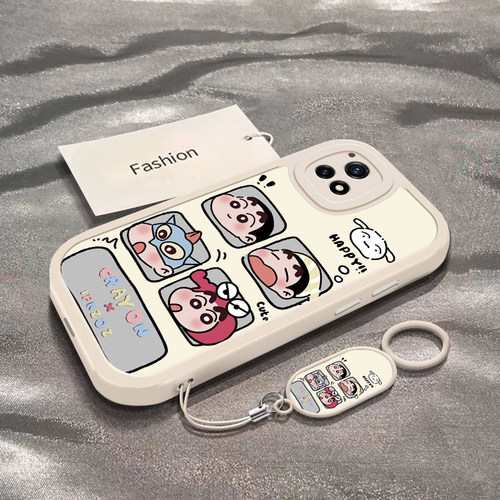 四宫格小新适用于iQOOU3x手机壳iQOOU3新款全包防摔V2061A保护套可爱男女款iqoou3x标准版卡通ins风专用外壳