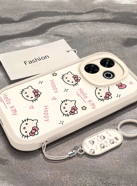 适用于红米Note13R手机壳Note13RPro新款全包防摔保护套note男女款Redmi可爱彩色凯蒂猫头ins风小米专用外壳