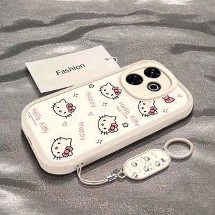 适用于红米Note13R手机壳Note13RPro新款全包防摔保护套note男女款Redmi可爱彩色凯蒂猫头ins风小米专用外壳