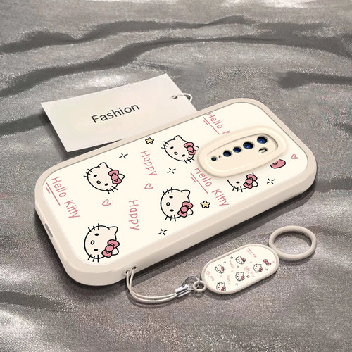 适用于OPPOReno2手机壳OPPOReno2z新款CPH1907全包防摔保护套RenoZ男女款oppo可爱彩色凯蒂猫头ins风专用外壳