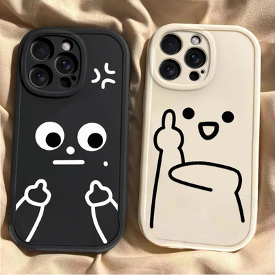 适用于红米Turbo5手机壳新款2511FRT34C全包防摔Redmi国际友好手势保护套Turbo5Max搞怪男女款ins风专用外壳