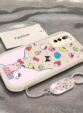 牛奶瓶凯蒂猫适用于iQOONeo3手机壳新款V1981A全包防摔保护套iqooNEO可爱男女款Neo855竞速版ins风专用外壳