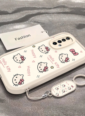 适用于真我X50手机壳RealmeX50M新款RMX2051全包防摔保护套真我x50m男女款小众简约可爱彩色凯蒂猫头专用外壳