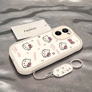 适用于真我V30手机壳RealmeV30t新款 简约可爱彩色凯蒂猫头专用外壳 RMX3618全包防摔保护套真我v30t小众男女款