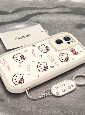 适用于OPPOReno7手机壳OPPOReno7Pro新款PFDM00全包防摔保护套Reno7se男女款oppo可爱彩色凯蒂猫头专用外壳