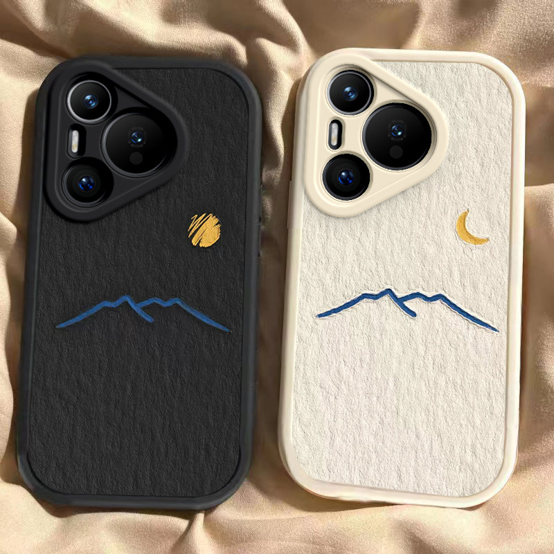 太阳月亮适用于华为Pura80Ultra手机壳80Pro新款全包防摔保护套Pura80Pro+文艺男女Pura80高级ins风专用外壳