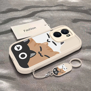 小众潮流ins风vivoiqooZ6x保护手机套硅胶 外壳 V2220A全包防摔可爱个性 三只小猫适用于iQOOZ6手机壳男女新款