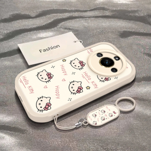 小众简约彩色凯蒂猫头专用外壳 RMX3740全包防摔真我11Pro保护套男女款 适用于真我11手机壳Realme11Pro 新款