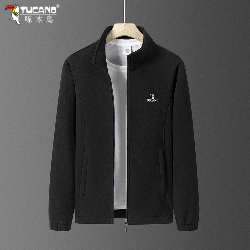 啄木鸟摇粒绒外套男士立领抓绒衣秋冬款加厚保暖休闲宽松夹克外套,户外/登山/野营/旅行用品,抓绒衣,淘宝优惠券,粉丝福利购,淘宝优惠卷