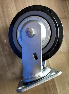 6寸环球牌GLOBE重型黑色超级聚氨脂脚轮深圳脚轮