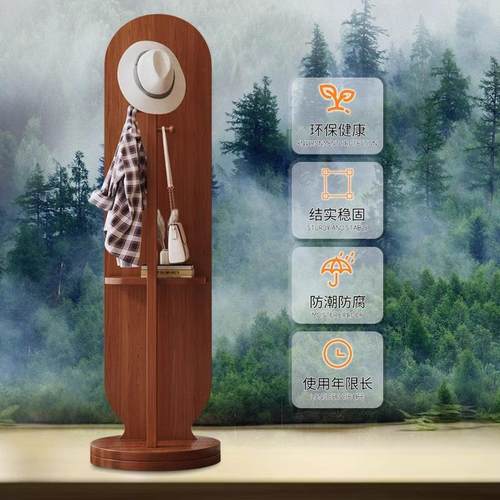 试衣镜女生卧室宿舍可移动衣帽架一体全身镜落地镜家用旋转穿衣镜