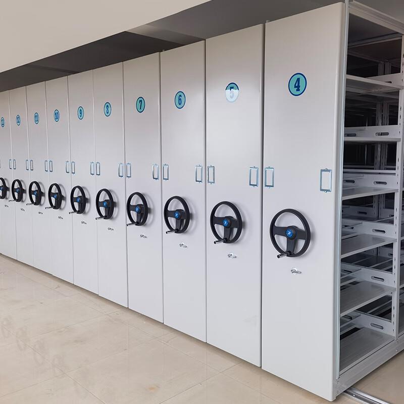 手动密集架轨道式密集柜移动档案柜办公文件柜