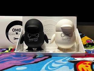 腾讯QQ生日限定OMG搪胶企鹅公仔手办摆件 生日快乐礼物礼品送礼