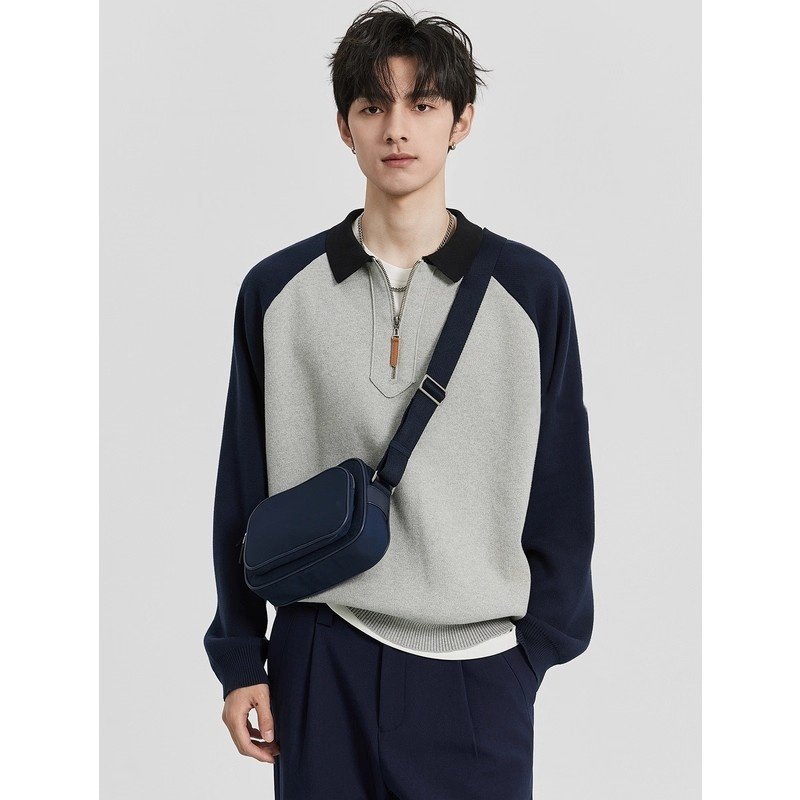 Fearless Land外穿卫衣韩版潮流撞色秋冬季内搭加厚套头男女