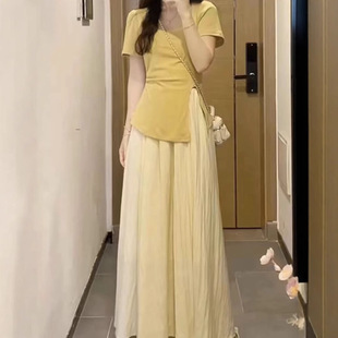 韩系减龄半身裙 盐系轻熟套装 女2025新款 夏装 搭配一整套时尚