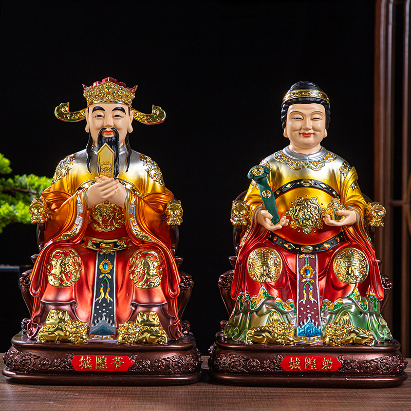新款家用供奉城隍爷城隍奶像
