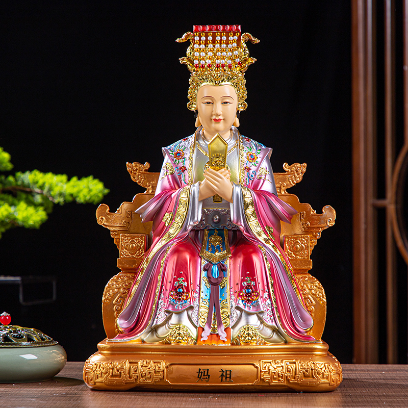 妈祖神像天上圣母树脂佛像