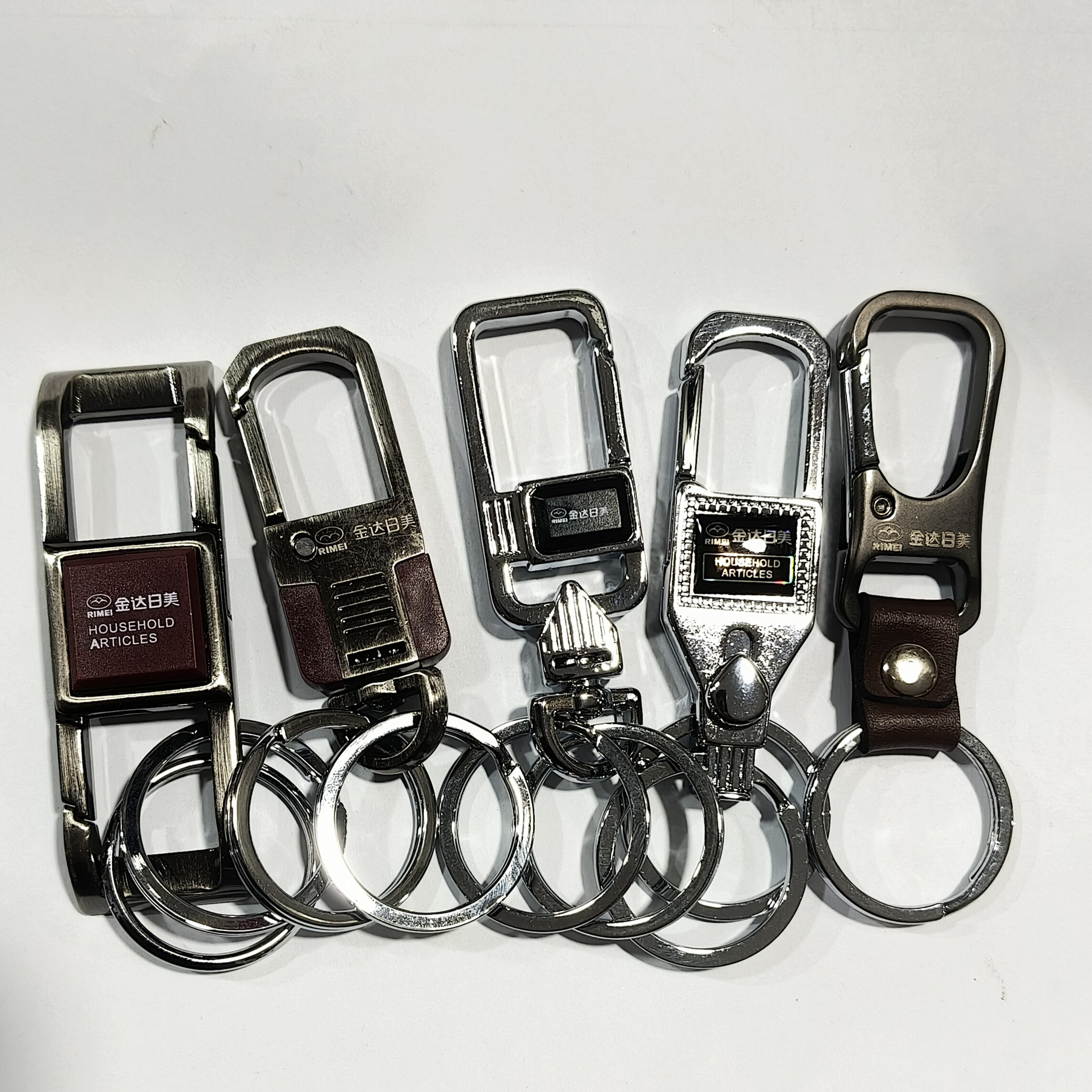 金达日美强人不锈钢钥匙扣汽车钥匙扣环男女简约挂件配饰结实耐用