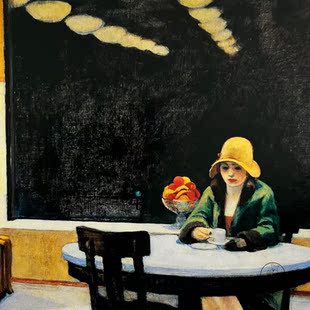 「SHUNA」爱选窗边的人 爱德华霍珀1 现代都市风景原版明信片