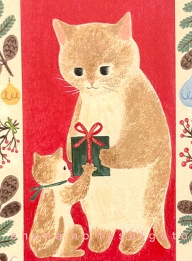 「SHUNA」绘本中的猫咪  4legs治愈系插画日本原版明信片