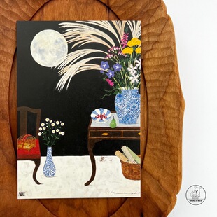 「SHUNA」心的某一处4日本原版松本阳子复古治愈系插画明信片