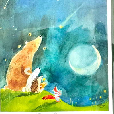 「SHUNA」刺猬的优雅  英国原版TBM插画贺卡生日2026圣诞新年快乐