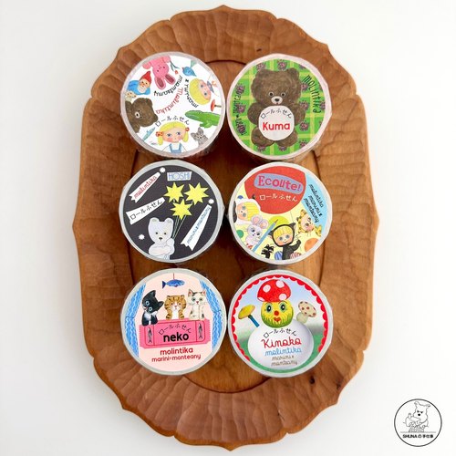 「SHUNA」日本原版MOLINTIKA 卷筒便签纸 动物治愈绘本