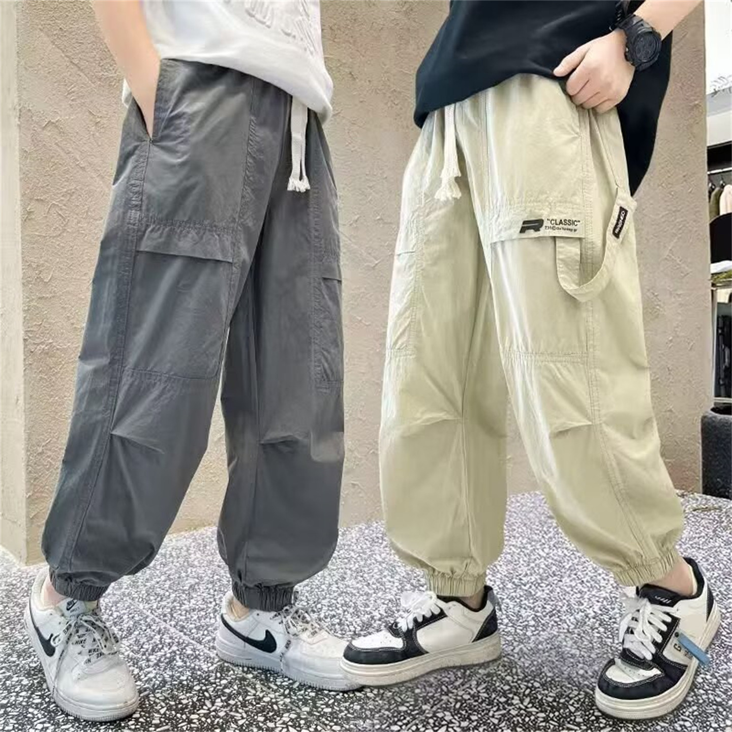 男童防蚊裤夏季薄款儿童中大童休闲工装裤2026夏装新款长裤男孩潮