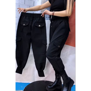弹力工装 显瘦束脚马丁裤 裤 百搭时尚 潮 韩版 欧洲站2025年秋冬新款