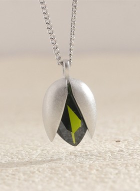 开心果项链女小众轻奢设计感仿真食物吊坠小红书要开心呀锁骨链