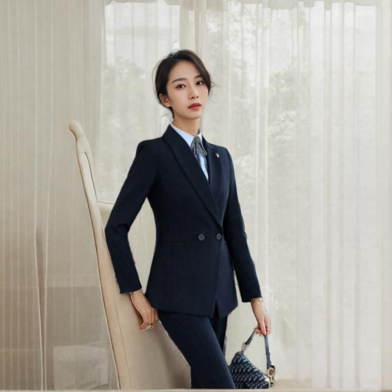 女士职业装高端弹力西装白领套装春秋时尚气质正装工装西服郑州