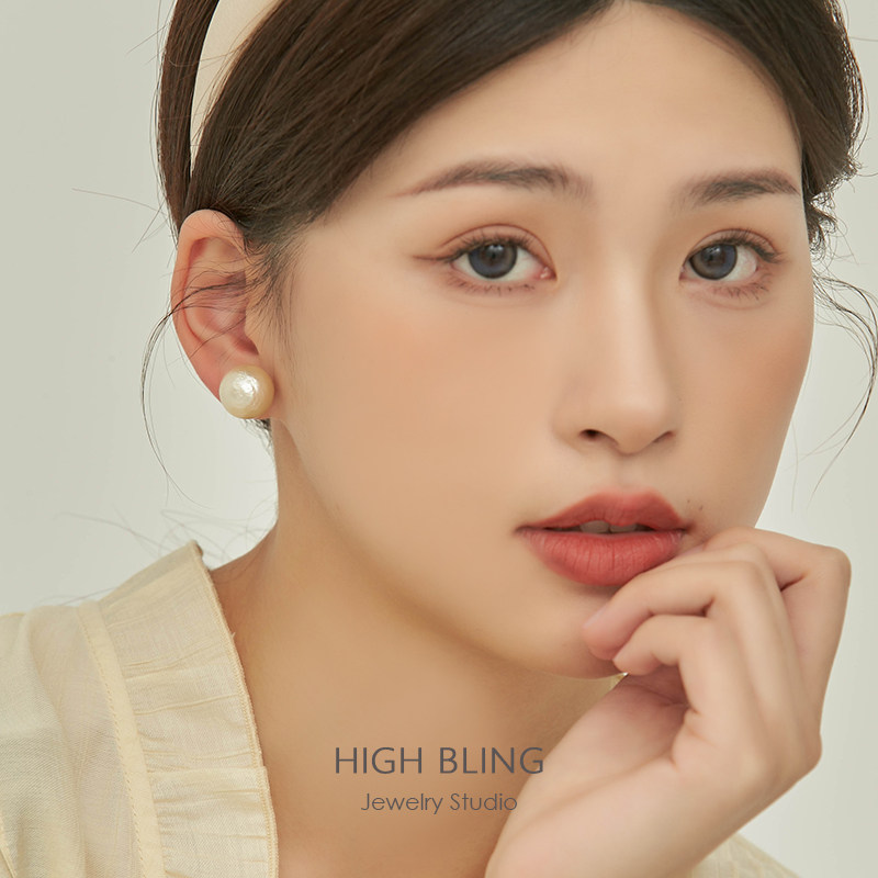 日本复古奶油棉花珍珠无耳洞女蚊香盘耳夹耳饰休闲百搭明星同款,饰品/流行首饰/时尚饰品新,耳夹,淘宝优惠券,粉丝福利购,淘宝优惠卷