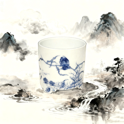 青花瓷手绘香炉~真好看啊~