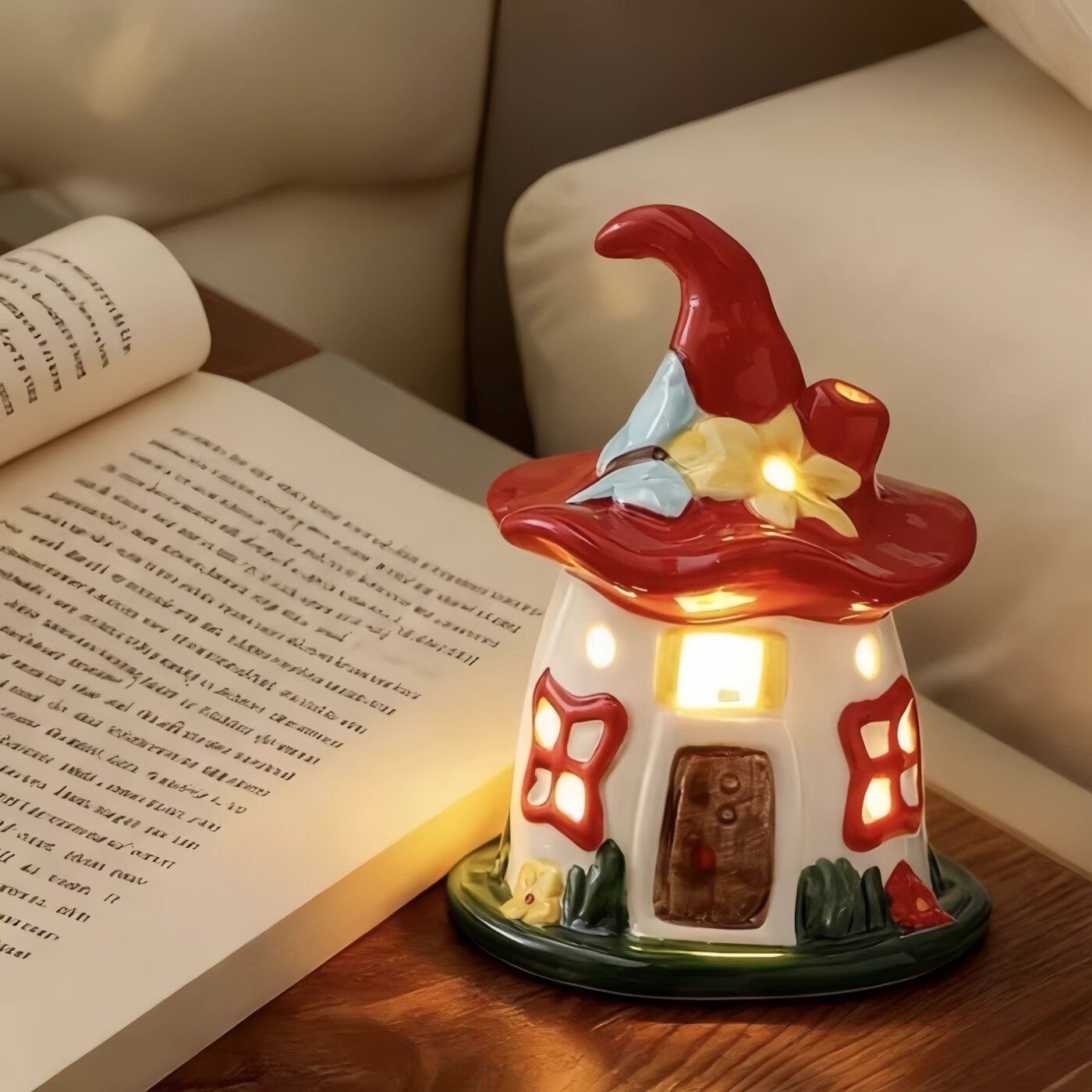 魔法屋陶瓷可爱氛围小夜灯礼物