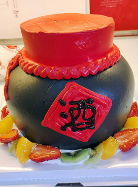 一壶老酒生日蛋糕低糖低脂网红