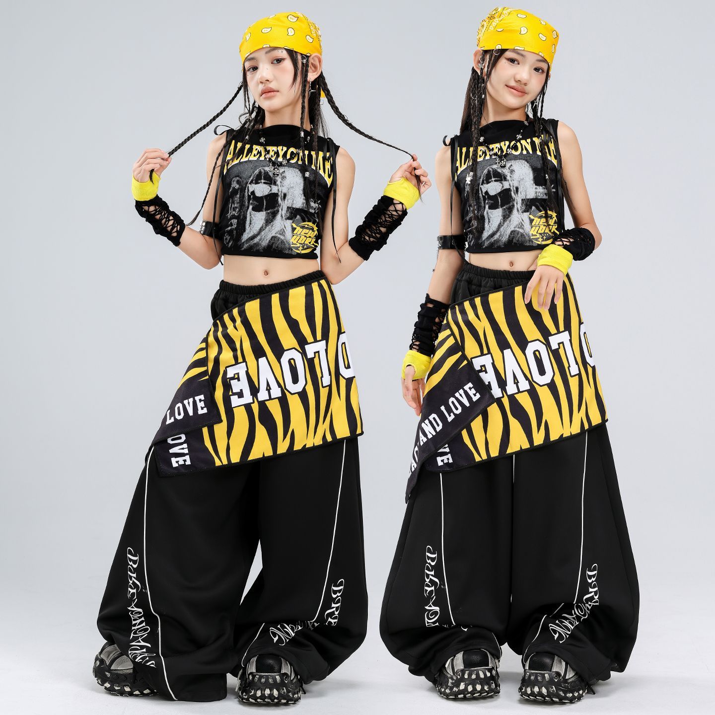 女童爵士舞服装潮酷时髦图片
