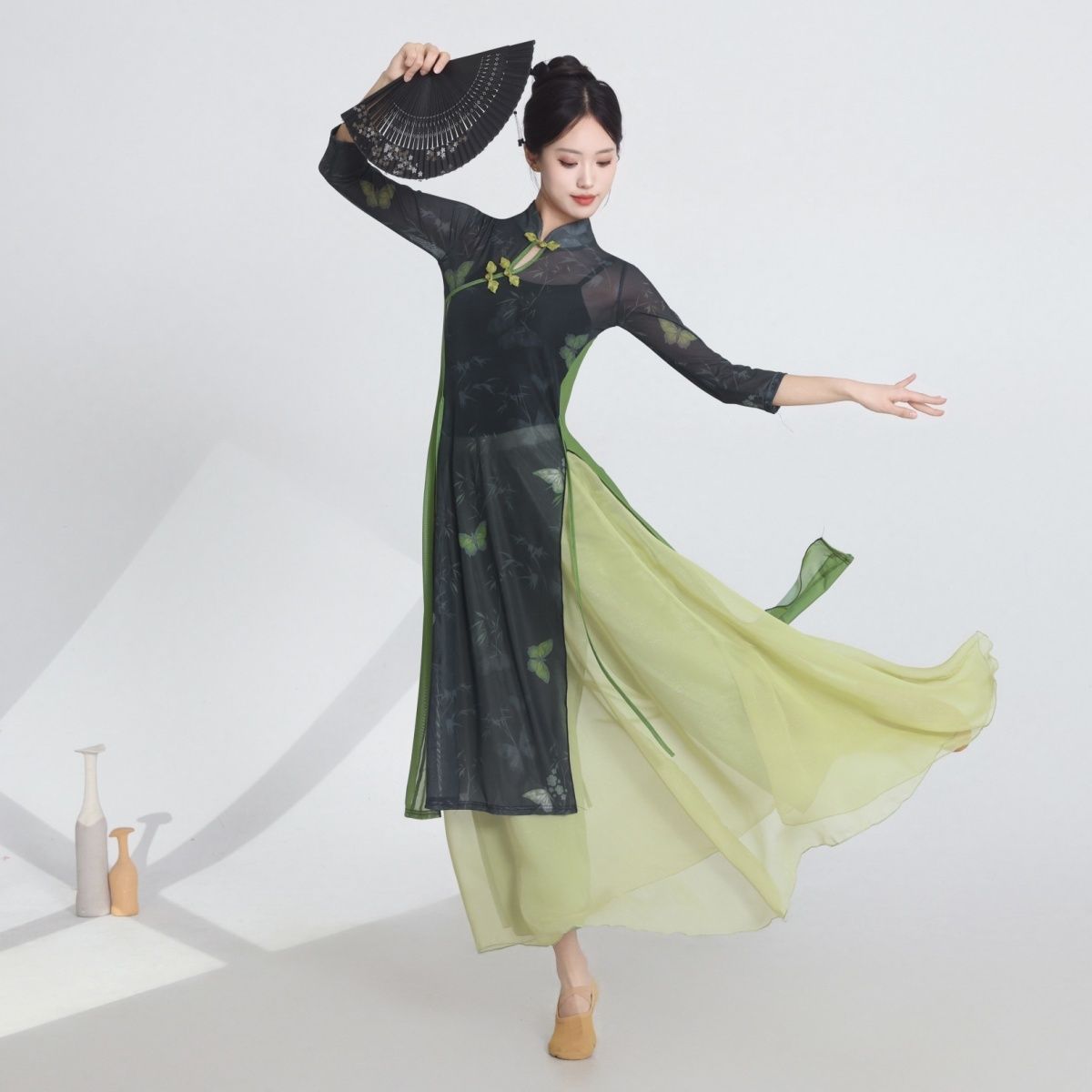 新款古典舞旗袍套装班服