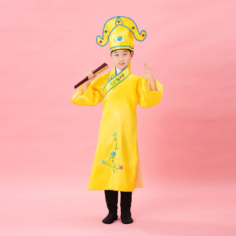 儿童戏服江南四大才子服装古装服装六一唐伯虎服装表演服