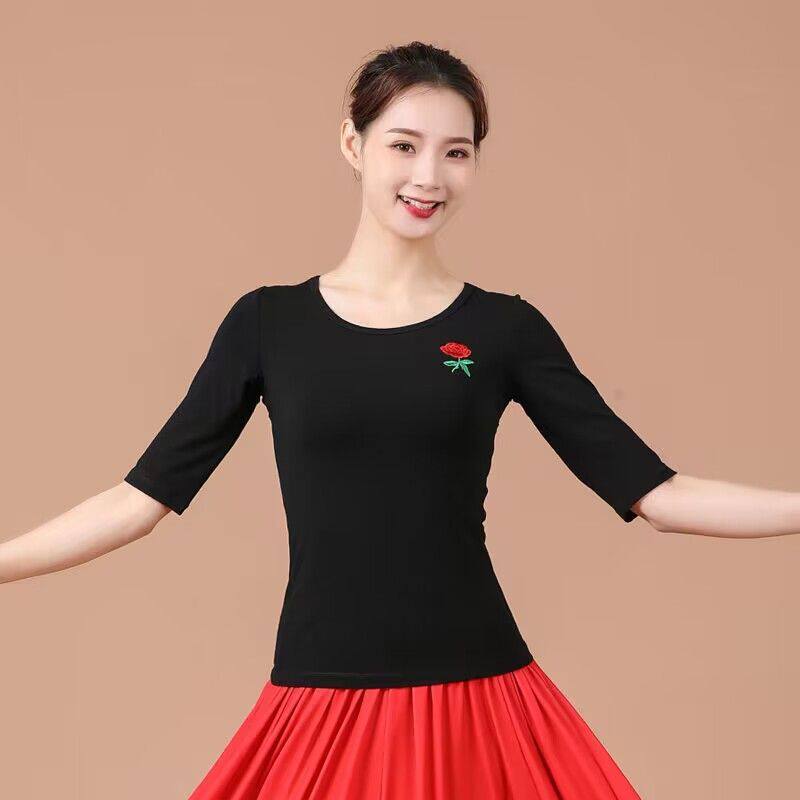 春夏广场舞跳舞服装莫代