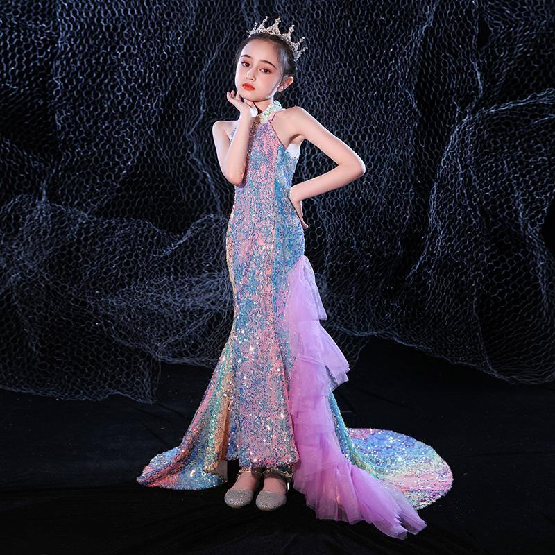 女童公主裙儿童美人鱼走