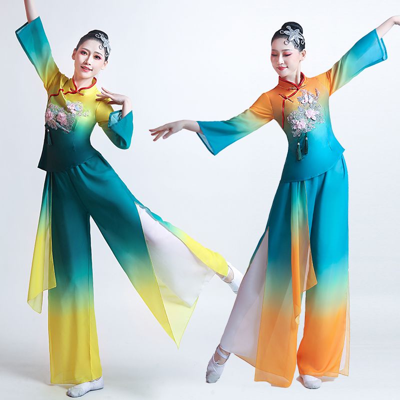 秧歌服演出服中国风舞蹈