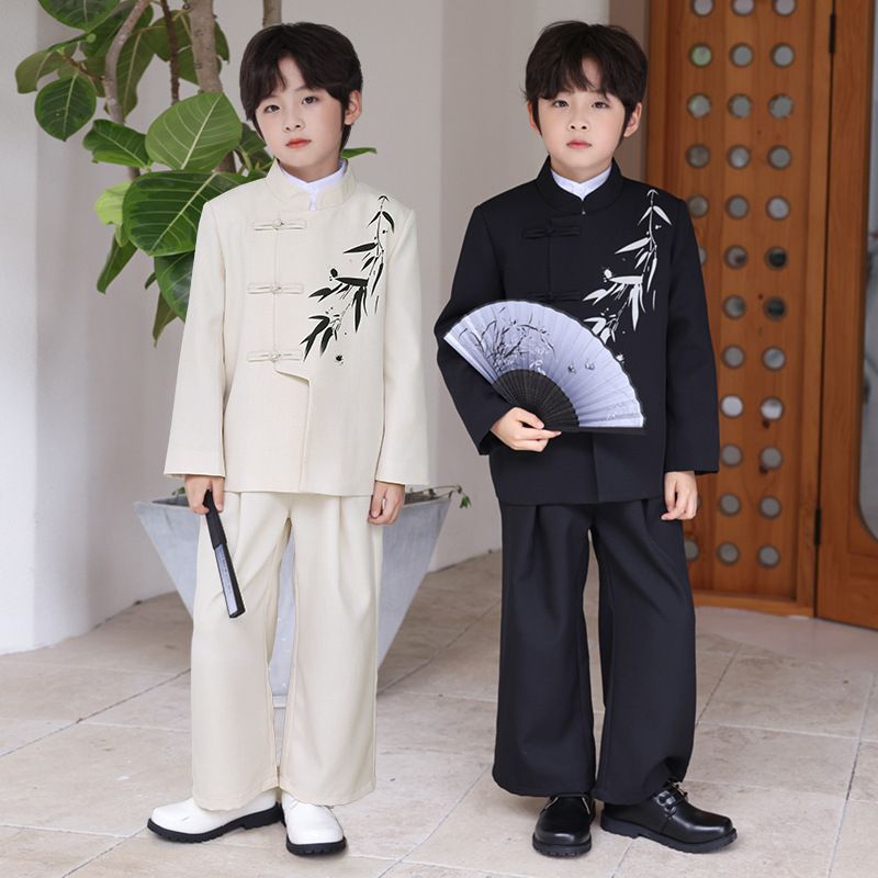 男童新中式西装礼服秋季