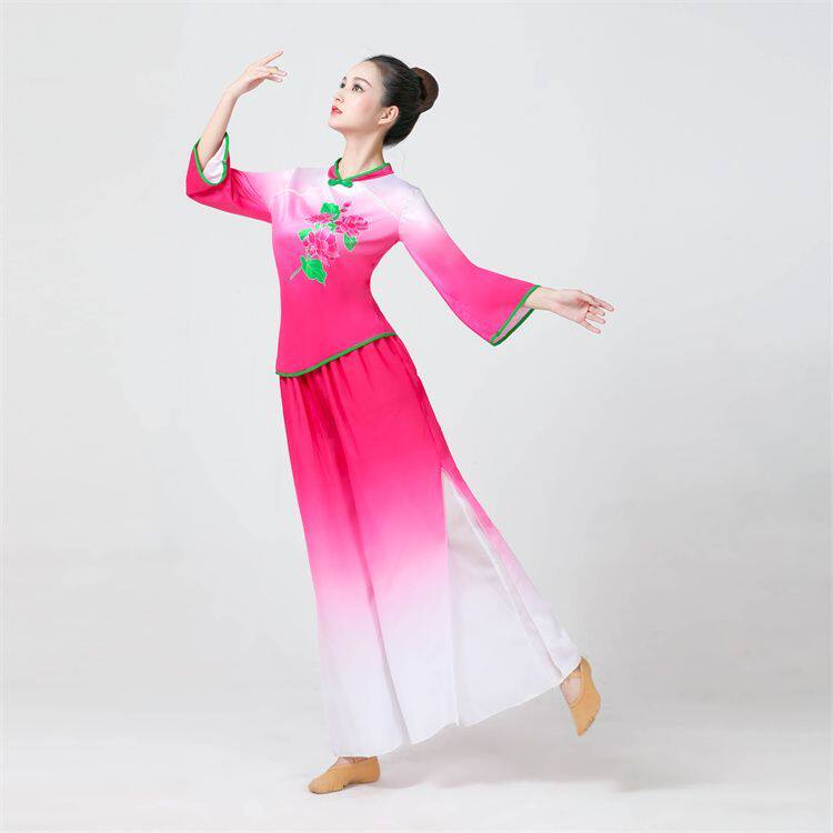 秧歌服广场舞服装扇子舞