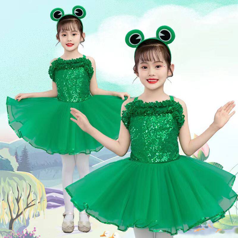 六一儿童小青蛙演出服快
