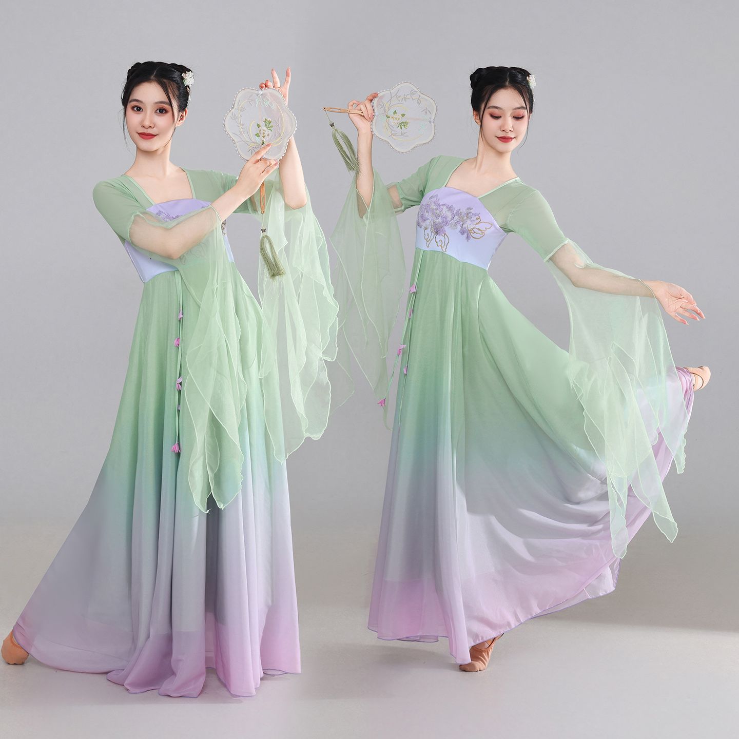古典舞蹈服女飘逸仙连衣