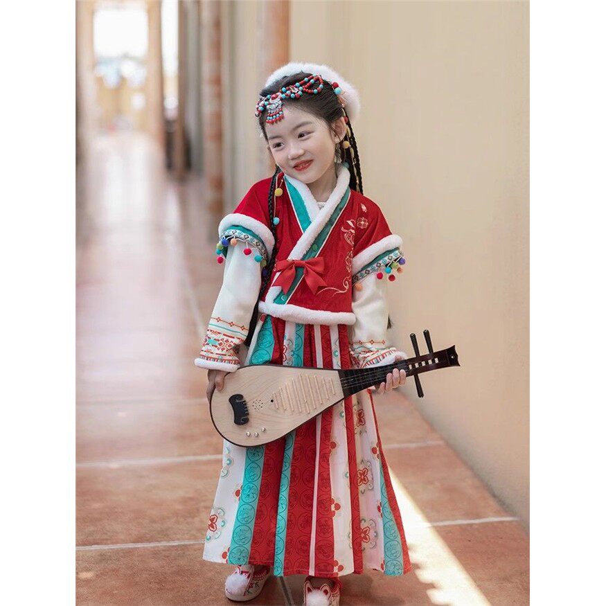 女童汉服秋冬款儿童少数