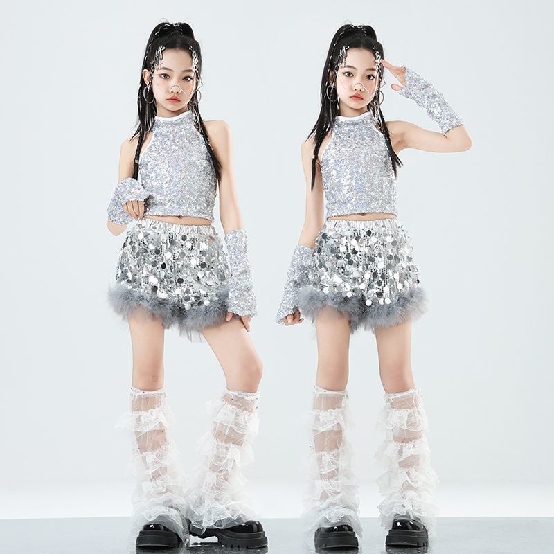 儿童爵士舞服装泫雅风kpo