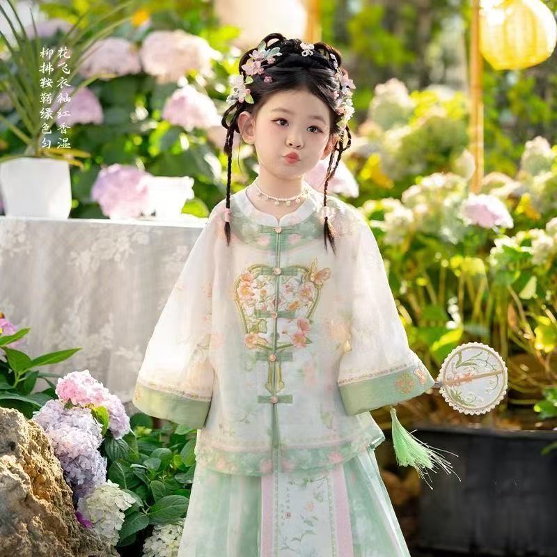 汉服女童春秋装宝宝中国