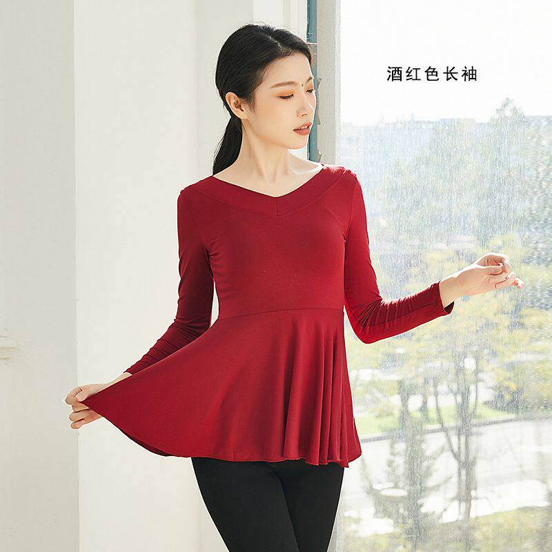 舞蹈练功服女上衣拉丁现