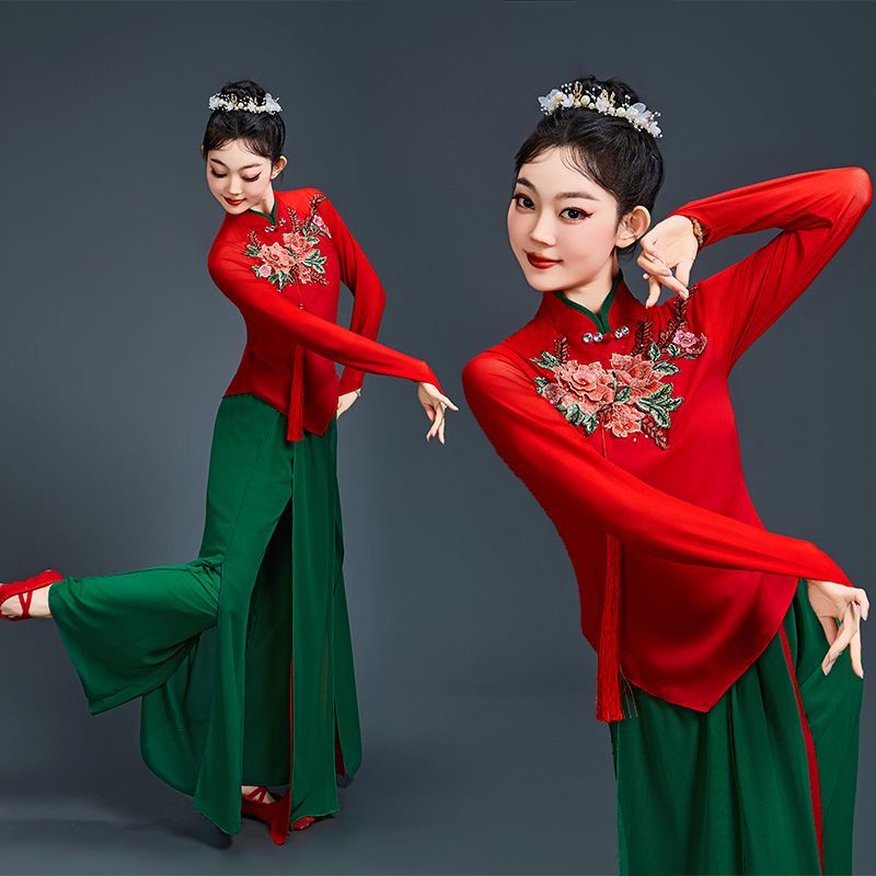 秧歌服演出服中国风舞蹈